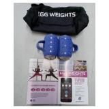 Egg Weights Blue Fitness Grip Weights with Carry Bag