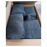 60-inch Modern Fabric Loveseat - Assembly Required