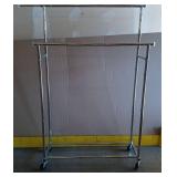 Double Rod Rolling Garment Rack
