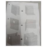 Water Hyacinth Storage Cube Set - Pack of 6 storage basket