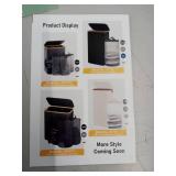 Modern Collapsible Laundry Hamper with Bamboo Rim