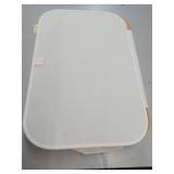 Modern Collapsible Laundry Hamper with Bamboo Rim