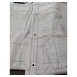 Heavy Duty White Tarp with Grommets