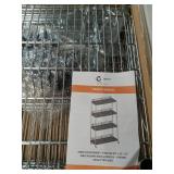 TRINITY 48 W x 18 D x 72 H 4-Shelf NSF Wire Shelving Unit With Backstands and Wheels - Retail: $539