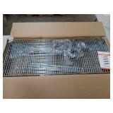 TRINITY 48 W x 18 D x 72 H 4-Shelf NSF Wire Shelving Unit With Backstands and Wheels - Retail: $539