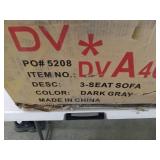 Modern 3-Seat Sofa in Dark Gray - 3-Seat Sofa ONLY (see photos)  - Retail: $399