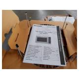 Sharp 1.5 Cu. Ft. 900W Convection Microwave Oven  Stainless Steel * Tested/Clean/Unused *Missing front peg - Retail: $1,094 -
