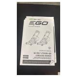 EGO POWER+ Electric Lawn Mower, Cordless Includes 56V 6.0Ah Battery, 4.0Ah Battery and Rapid Charger - LM2123SP-2 (previously used) with Bag - Retail: $0