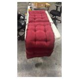 QILLOWAY Indoor/Outdoor Chaise Lounge Cushion,Spring/Summer Seasonal Replacement Cushions. (Maroon) - Retail: $0