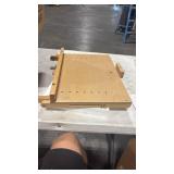 DJAR Adjustable Tabletop Easel for Artists & Beginners, Solid Beech Wood Desktop Sketching Drawing Painting Board Easel, Hold Canvas up to 23\", Natural - Retail: $0