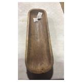 Wooden Dough Bowls Decorativeï¼Rustic Bread Long Bowls Decor Wood Tray, Hand Carved For Table Centerpiece Decor, Home Decor (20 * 6 * 2 inch Brown) - Retail: $0