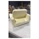 Tiita Kids Sofa, 2-in-1 Toddler Chair, Convertible Children Couch to Lounger, Flip Out Kid Sofas Chair, Toddler Armrest Chairs Bed, Folding Kids Play Sofa for Girl or Boy (Beige) - Retail: $0