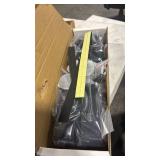 WINSOON Bifold Barn Door Hardware: Smooth Quiet Bi-fold Barn Door Hardware Kit - 79\" Black Bi Fold Sliding Track Set for 75\" Closet Doors - Black Folding System - Slide Quietly Without Doors - Retai