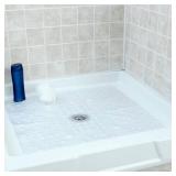 SlipX Solutions 27 x 27 Extra Large Square Shower Mat in Clear - Retail: $43