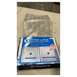 SlipX Solutions 27 x 27 Extra Large Square Shower Mat in Clear - Retail: $43