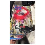 GUBIYU Modern Multicolor Area Rug, 24\"x59\" (60*150cm), Machine Made, Abstract Pattern, Non-Slip, 8mm Pile Height, Polypropylene, Bedroom, Spot Clean Only - Retail: $0