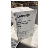 Linenspa Memory Foam Mattress Topper - 2 Inch Gel Infused Memory Foam - Plush Feel - Cooling and Pressure Relieving - CertiPUR Certified - Dorm Room Essentials - King Size - Retail: $0