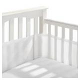 BreathableBaby Breathable Mesh Crib Liner - Classic Collection - White