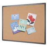 VIZ-PRO Wall-Mounted Cork Message Board - Retail: $45