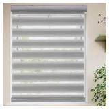 cordless zebra roller blinds 44x72 stone grey - Retail: $0