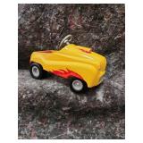 Vintage Hallmark Kiddie Car Yellow Hot Rod Pedal Car - Retail: $125