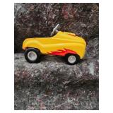 Vintage Hallmark Kiddie Car Yellow Hot Rod Pedal Car - Retail: $125
