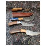 Handcrafted Steel Hunting Knife Collection