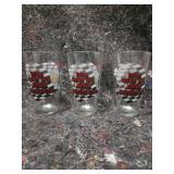 Vintage NASCAR Budweiser Racing Beer Glasses  - Retail: $25