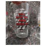 Vintage NASCAR Budweiser Racing Beer Glasses  - Retail: $25