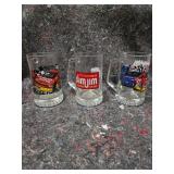 Vintage Slim Jim NASCAR Racing Glass Beer Steins  - Retail: $45