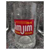 Vintage Slim Jim NASCAR Racing Glass Beer Steins  - Retail: $45