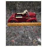 Hallmark Kiddie Car Vintage 1940s Maroon Pedal Car