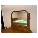 4 DRAWER ANTIQUE WOOD DRESSER-  UNB