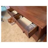 4 DRAWER ANTIQUE WOOD DRESSER-  UNB