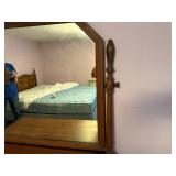 4 DRAWER ANTIQUE WOOD DRESSER-  UNB