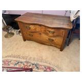 ANTIQUE OAK CHEST OF 2 DRAWER-  UNB