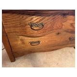 ANTIQUE OAK CHEST OF 2 DRAWER-  UNB