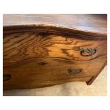 ANTIQUE OAK CHEST OF 2 DRAWER-  UNB