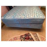 QUEEN SIZE BED (CLEAN) W/ HEADBOARD, BOX SPRING, MATTRESS, MATTRESS PAD- USB