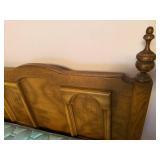 QUEEN SIZE BED (CLEAN) W/ HEADBOARD, BOX SPRING, MATTRESS, MATTRESS PAD- USB