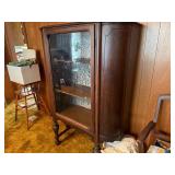 ANTIQUE CHINA HUTCH CABINET 32" W x 19" D x 61" H- DR
