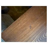 ANTIQUE OAK STAND TABLE 24" X 24" X 28"- LR