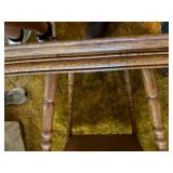 ANTIQUE OAK STAND TABLE 24" X 24" X 28"- LR