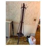 ANTIQUE WALNUT HALL TREE- LR