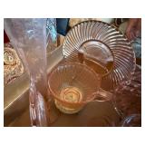 PINK DEPRESSION GLASSES SET FLAT- LR