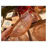 PINK DEPRESSION 3pcs (PLATTER & 2 BOWLS)- LR