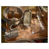 GLASS BUTTER DISH/ GLASS PITCHER/ COFFEE CARAFE- FR