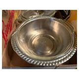 CASSEROLE DISHES X 2 W/ METAL STANDS- FRT
