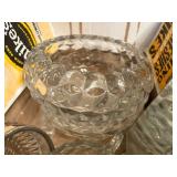 GLASSWARE MISCELLANEOUS BOX W/ 2 MIRRORS, (8 pcs)- FRT