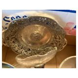 GLASSWARE BOX W/ PITCHER/ BOWL & 2 PEDESTAL DISHES- FRT